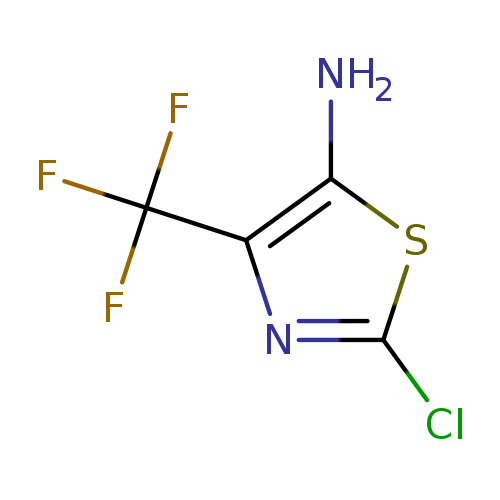 Clc1sc(c(n1)C(F)(F)F)N