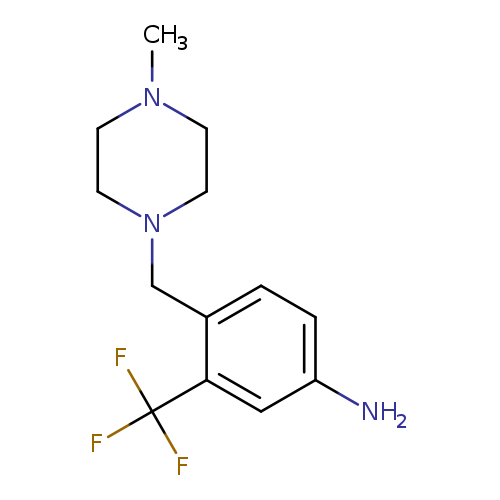 CN1CCN(CC1)Cc1ccc(cc1C(F)(F)F)N