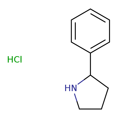 C1CNC(C1)c1ccccc1.Cl