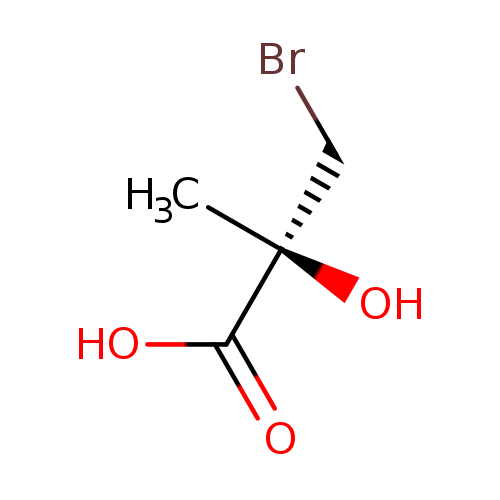 C[C@@](C(=O)O)(CBr)O