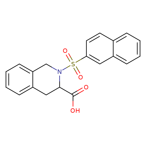 OC(=O)C1Cc2ccccc2CN1S(=O)(=O)c1ccc2c(c1)cccc2