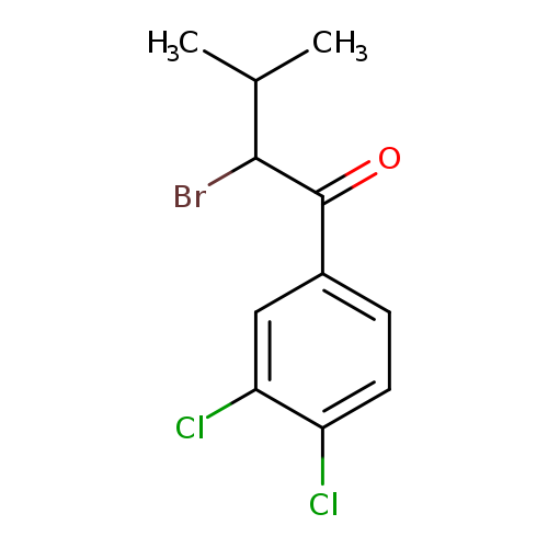 CC(C(C(=O)c1ccc(c(c1)Cl)Cl)Br)C
