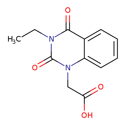 CCn1c(=O)n(CC(=O)O)c2c(c1=O)cccc2