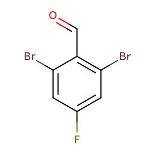 O=Cc1c(Br)cc(cc1Br)F