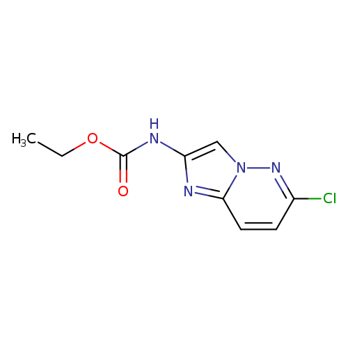 CCOC(=O)Nc1cn2c(n1)ccc(n2)Cl