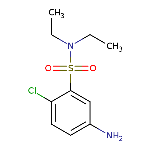 CCN(S(=O)(=O)c1cc(N)ccc1Cl)CC