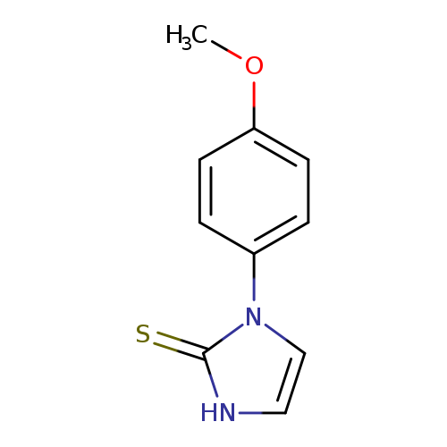 COc1ccc(cc1)n1cc[nH]c1=S