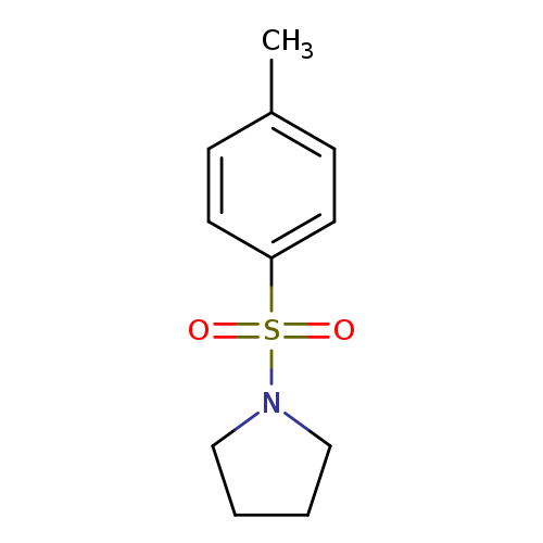 Cc1ccc(cc1)S(=O)(=O)N1CCCC1