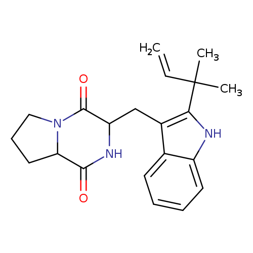 C=CC(c1[nH]c2c(c1CC1NC(=O)C3N(C1=O)CCC3)cccc2)(C)C