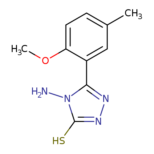 COc1ccc(cc1c1nnc(n1N)S)C