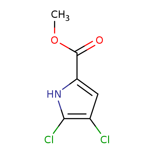 COC(=O)c1[nH]c(c(c1)Cl)Cl