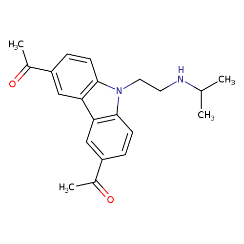 CC(NCCn1c2ccc(cc2c2c1ccc(c2)C(=O)C)C(=O)C)C