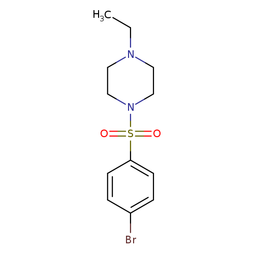 CCN1CCN(CC1)S(=O)(=O)c1ccc(cc1)Br