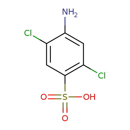 Clc1cc(c(cc1N)Cl)S(=O)(=O)O