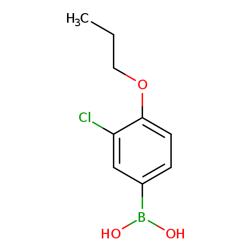 CCCOc1ccc(cc1Cl)B(O)O