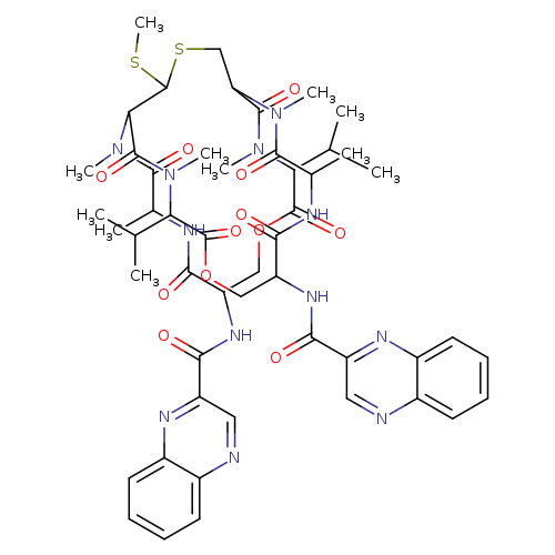 CSC1SCC2N(C)C(=O)C(C)NC(=O)C(COC(=O)C(N(C(=O)C1N(C)C(=O)C(C)NC(=O)C(COC(=O)C(N(C2=O)C)C(C)C)NC(=O)c1cnc2c(n1)cccc2)C)C(C)C)NC(=O)c1cnc2c(n1)cccc2