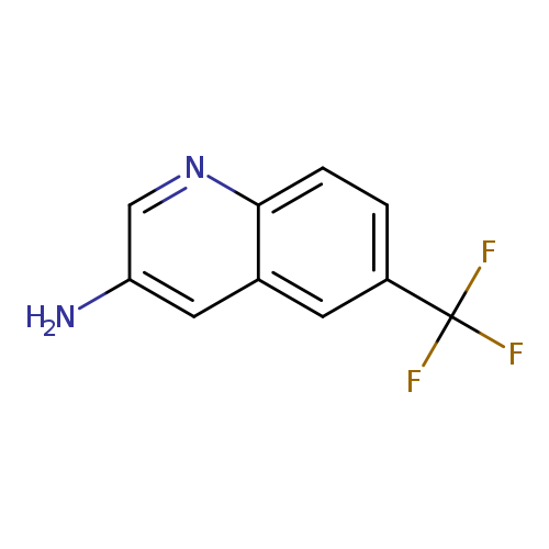 Nc1cnc2c(c1)cc(cc2)C(F)(F)F