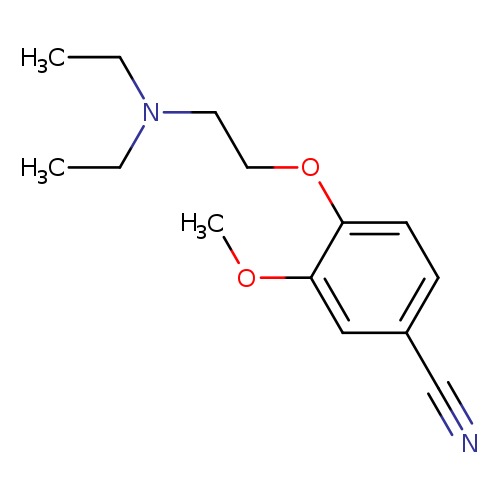 CCN(CCOc1ccc(cc1OC)C#N)CC
