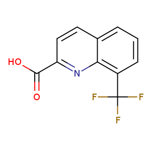 OC(=O)c1ccc2c(n1)c(ccc2)C(F)(F)F