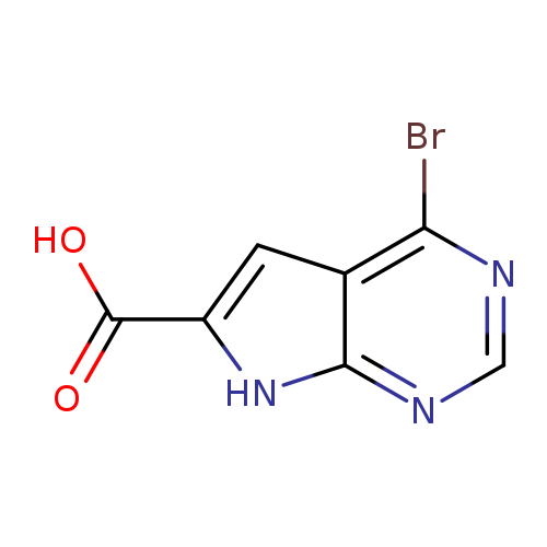 OC(=O)c1cc2c([nH]1)ncnc2Br