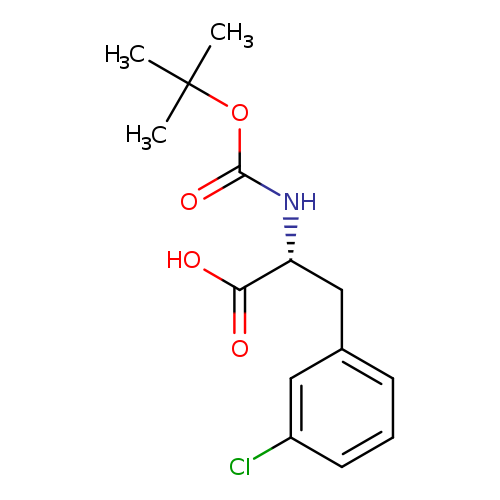 O=C(OC(C)(C)C)N[C@@H](C(=O)O)Cc1cccc(c1)Cl
