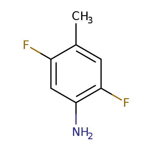 Cc1cc(F)c(cc1F)N