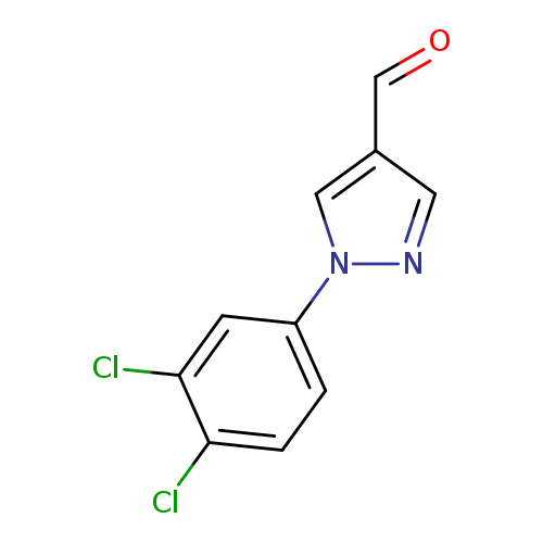 O=Cc1cnn(c1)c1ccc(c(c1)Cl)Cl
