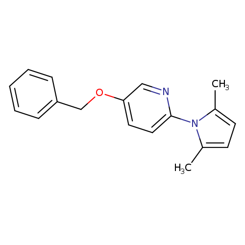 Cc1ccc(n1c1ccc(cn1)OCc1ccccc1)C