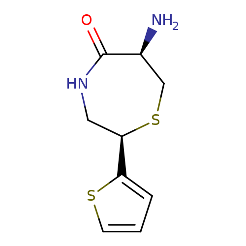 O=C1NC[C@@H](SC[C@@H]1N)c1cccs1