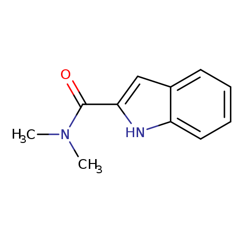 O=C(c1cc2c([nH]1)cccc2)N(C)C