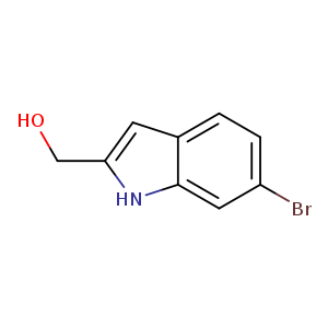 OCc1cc2c([nH]1)cc(cc2)Br