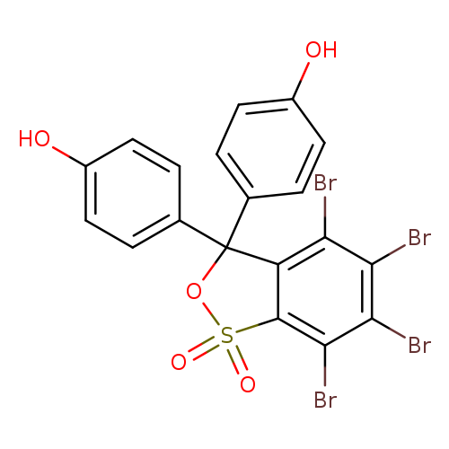 Oc1ccc(cc1)C1(OS(=O)(=O)c2c1c(Br)c(Br)c(c2Br)Br)c1ccc(cc1)O