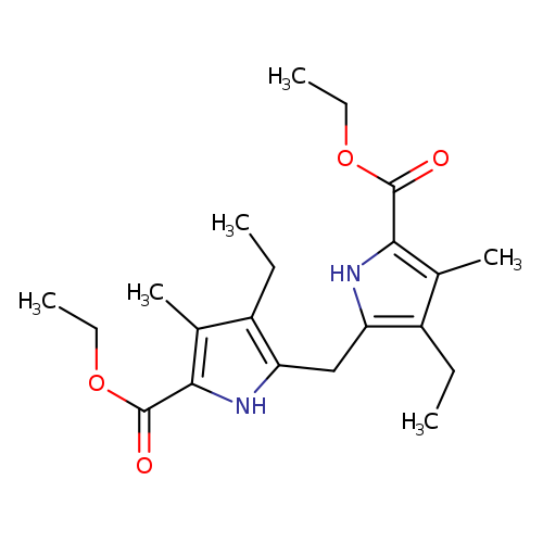 CCOC(=O)c1[nH]c(c(c1C)CC)Cc1[nH]c(c(c1CC)C)C(=O)OCC