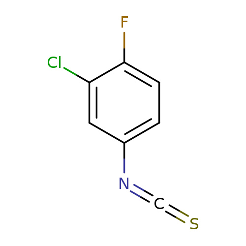 S=C=Nc1ccc(c(c1)Cl)F