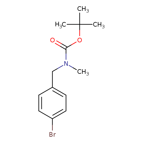 CN(C(=O)OC(C)(C)C)Cc1ccc(cc1)Br