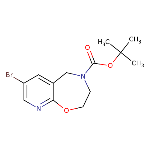 Brc1cnc2c(c1)CN(CCO2)C(=O)OC(C)(C)C