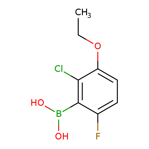 CCOc1ccc(c(c1Cl)B(O)O)F