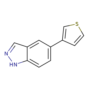 c1scc(c1)c1ccc2c(c1)cn[nH]2