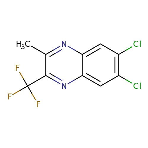 Clc1cc2nc(C)c(nc2cc1Cl)C(F)(F)F