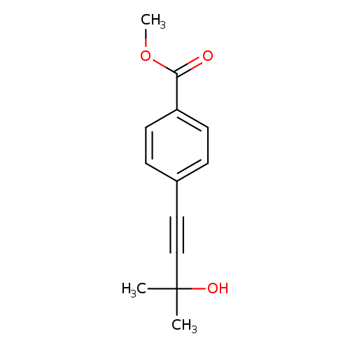 COC(=O)c1ccc(cc1)C#CC(O)(C)C