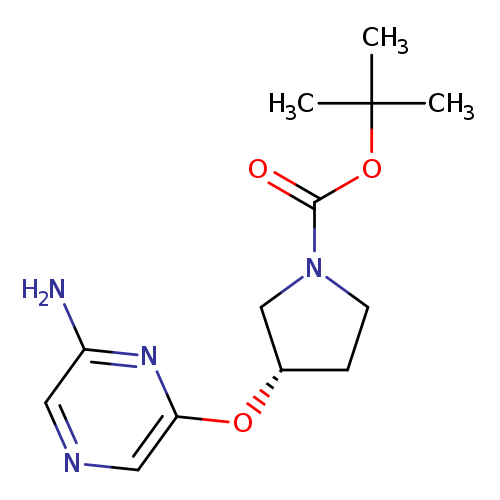 O=C(N1CC[C@@H](C1)Oc1cncc(n1)N)OC(C)(C)C