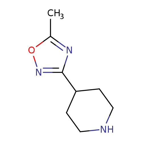 Cc1onc(n1)C1CCNCC1