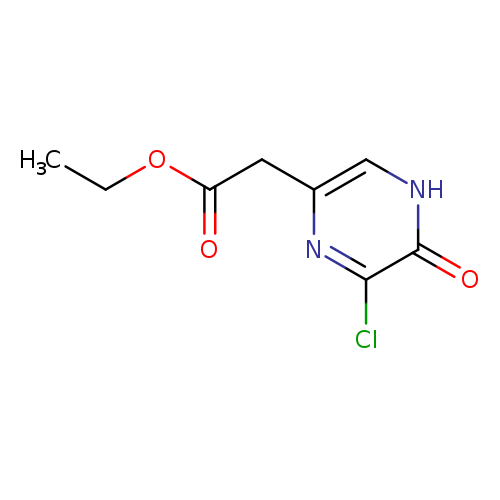 CCOC(=O)Cc1c[nH]c(=O)c(n1)Cl