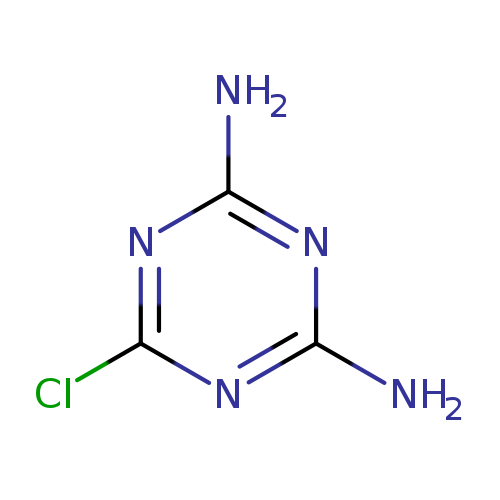 Nc1nc(N)nc(n1)Cl