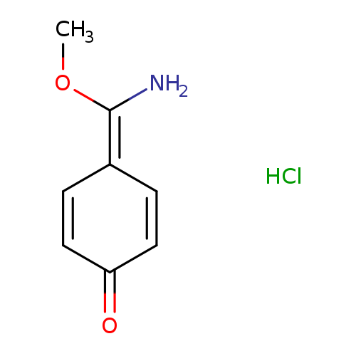COC(=C1C=CC(=O)C=C1)N.Cl