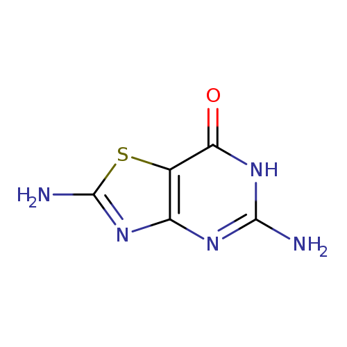 Nc1sc2c(n1)nc([nH]c2=O)N