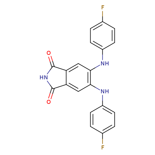 Fc1ccc(cc1)Nc1cc2C(=O)NC(=O)c2cc1Nc1ccc(cc1)F