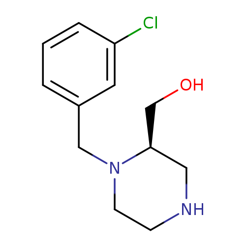 OC[C@H]1CNCCN1Cc1cccc(c1)Cl