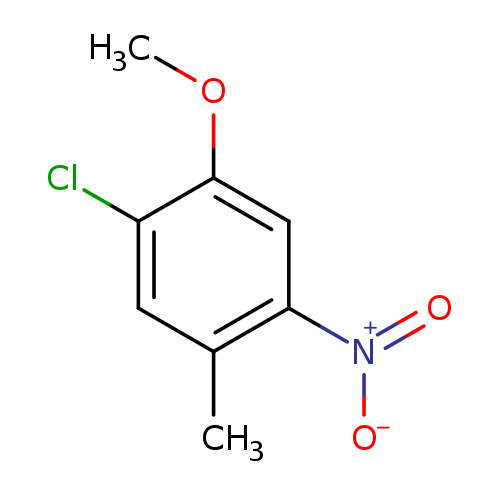 COc1cc([N+](=O)[O-])c(cc1Cl)C