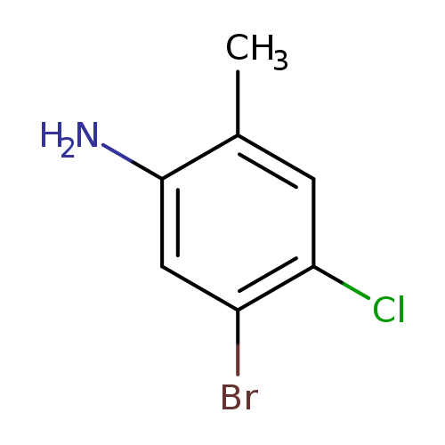 Nc1cc(Br)c(cc1C)Cl